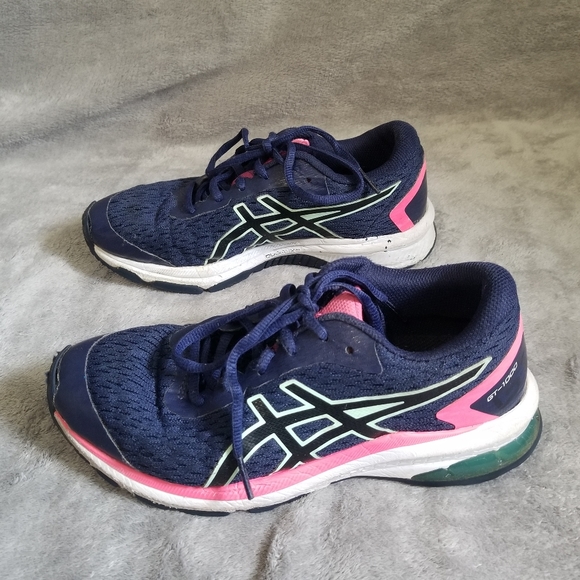 Asics GT-1000 Duomax Blue Pink Big Kid 4 Womens 5.5 Running Shoes - Picture 5 of 11